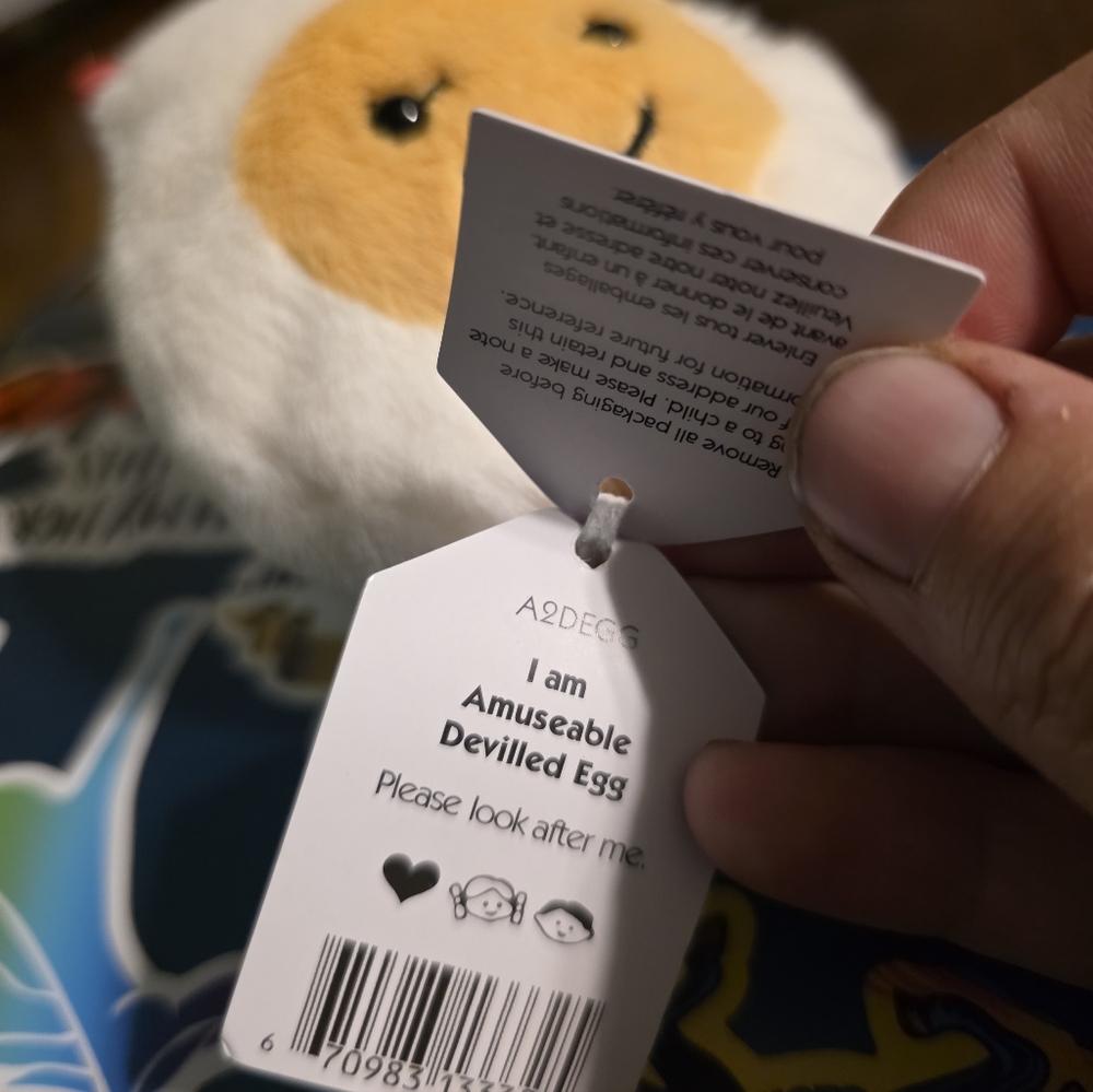 Jellycat Amuseable Devilled Egg - NWT, Retired/Rare New in bag Plush - Picture 5 of 9